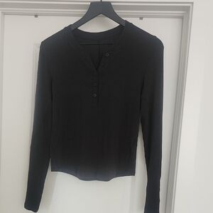 Womens Lululemon athletica Black Long Sleeve Top